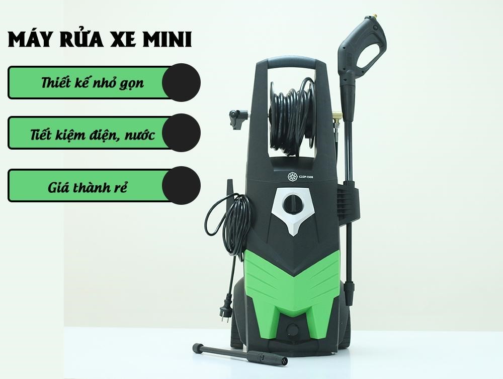 Máy rửa xe gia đình mini với nhiều ưu điểm