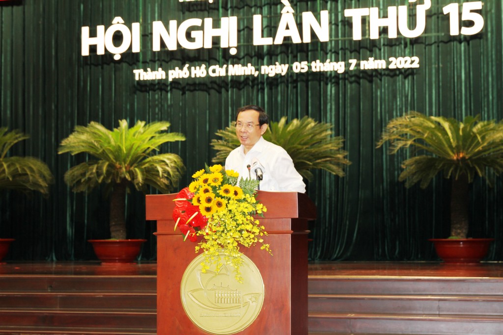 Ủy viên Bộ Chính trị, Bí thư Thành ủy TP Hồ Chí Minh Nguyễn Văn Nên 