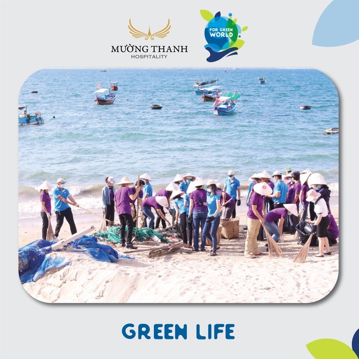 “For Green World – Cho một Trái Đất xanh” là thông điệp Tập đoàn Mường Thanh lựa chọn cho chiến dịch hành động vì môi trường.