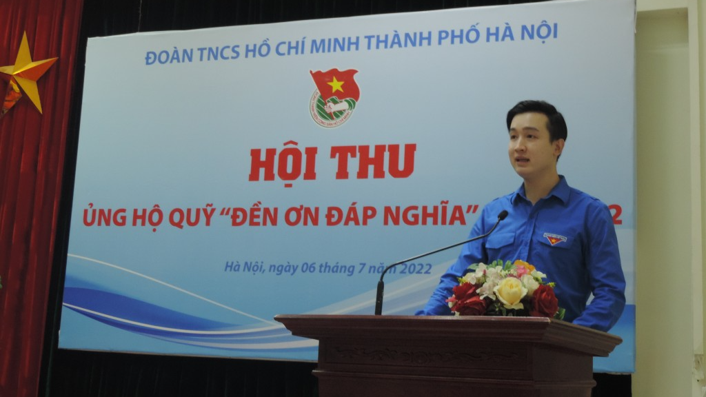 Phó Bí thư Thành đoàn Hà Nội Đào Đức Việt 