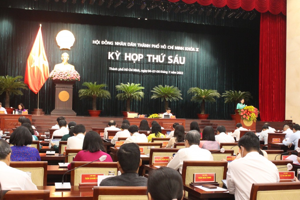 Quang cảnh kỳ họp thứ 6 HĐND TP Hồ Chí Minh sẽ diễn ra 3 ngày từ ngày 6-8/7