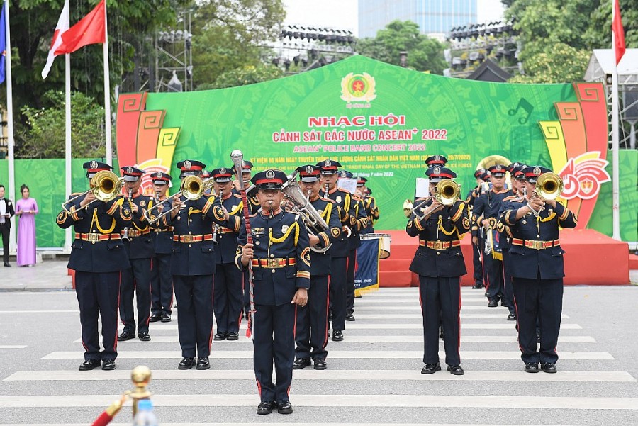 Hình ảnh chưa từng có tại Nhạc hội Cảnh sát các nước ASEAN 2022