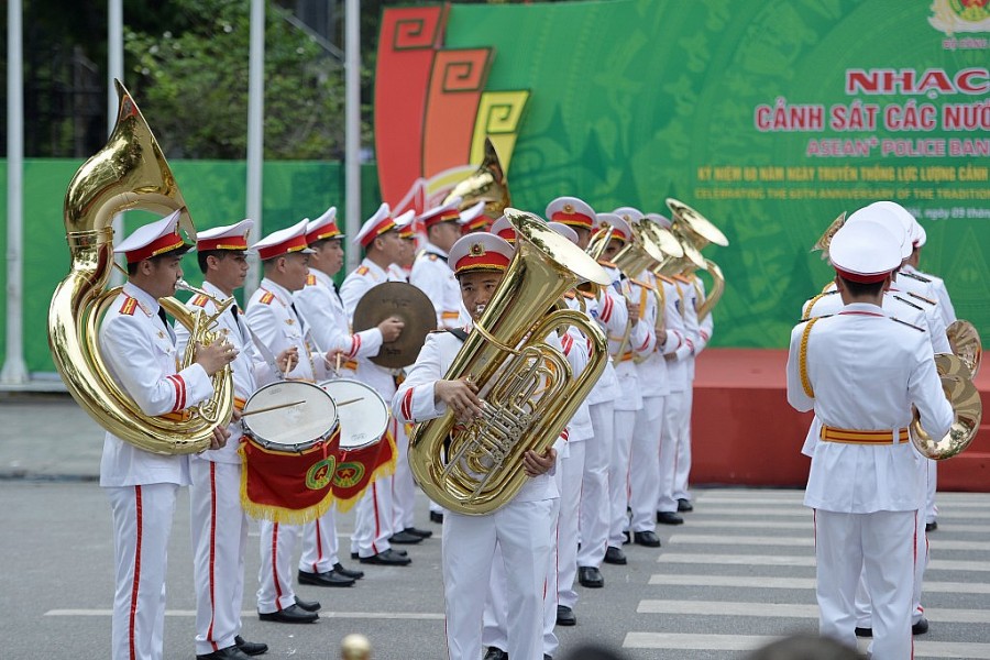 Hình ảnh chưa từng có tại Nhạc hội Cảnh sát các nước ASEAN 2022