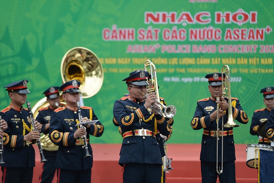 Hình ảnh chưa từng có tại Nhạc hội Cảnh sát các nước ASEAN 2022