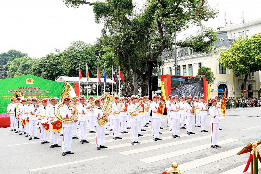 Hình ảnh chưa từng có tại Nhạc hội Cảnh sát các nước ASEAN 2022