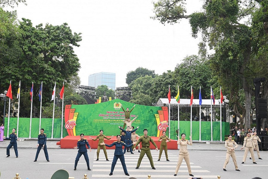 Hình ảnh chưa từng có tại Nhạc hội Cảnh sát các nước ASEAN 2022