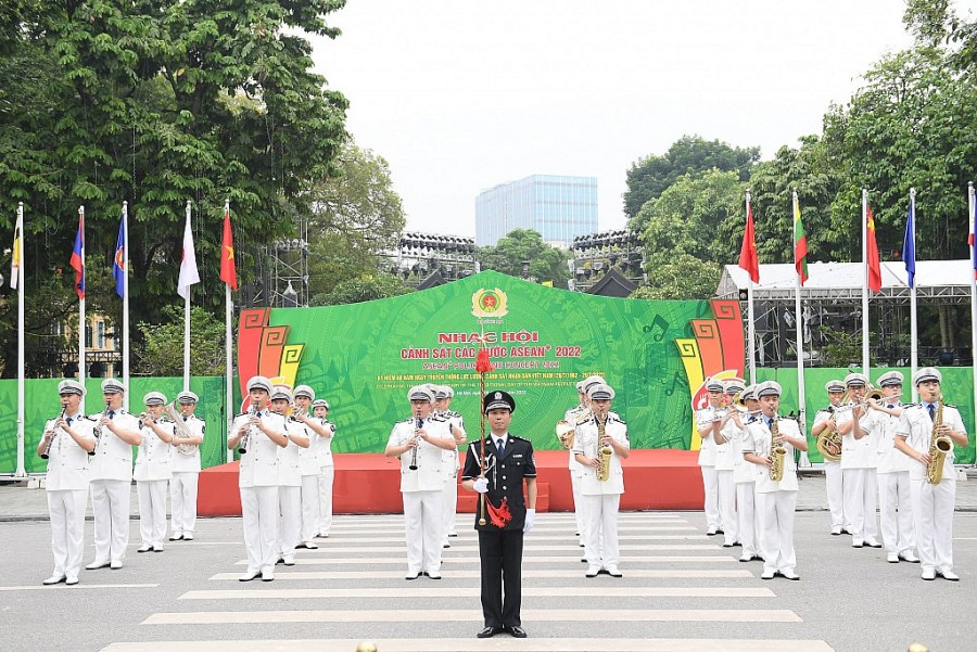 Hình ảnh chưa từng có tại Nhạc hội Cảnh sát các nước ASEAN 2022