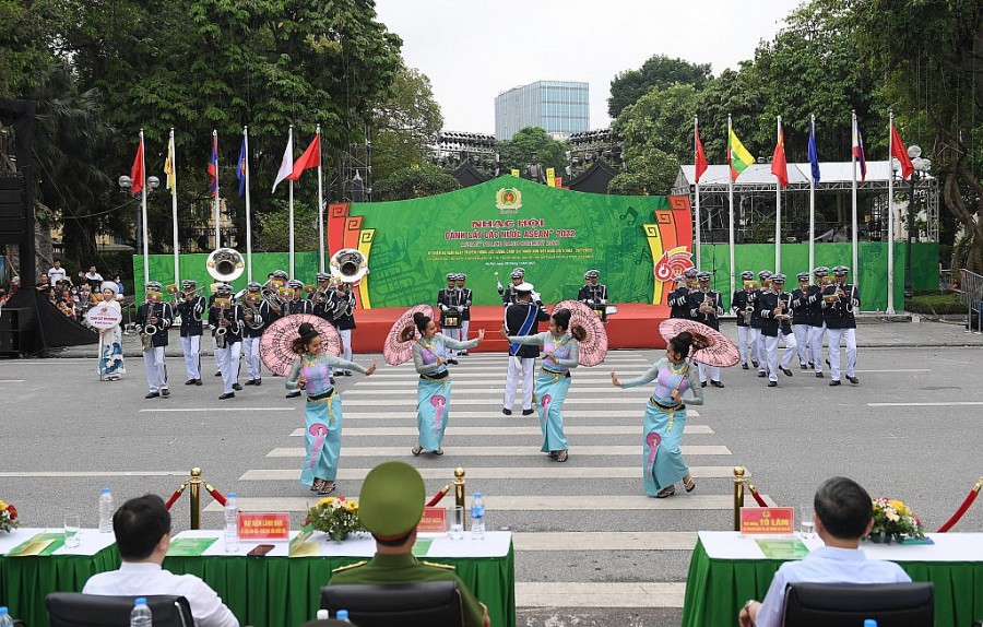 Hình ảnh chưa từng có tại Nhạc hội Cảnh sát các nước ASEAN 2022