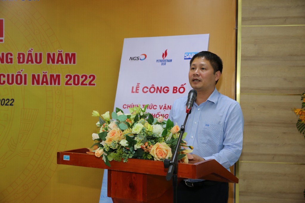 Ông Bùi Ngọc Dương - Tổng Giám đốc BSR phát biểu tại lễ công bố