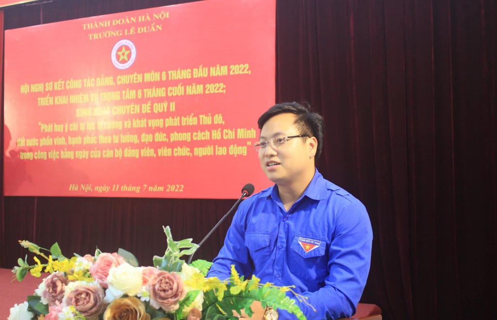 đồng chí Trần Quang Hưng, Ủy viên BCH Trung ương Đoàn, Phó Bí thư Thành đoàn, Chủ tịch Hội Sinh viên Việt Nam thành phố Hà Nội