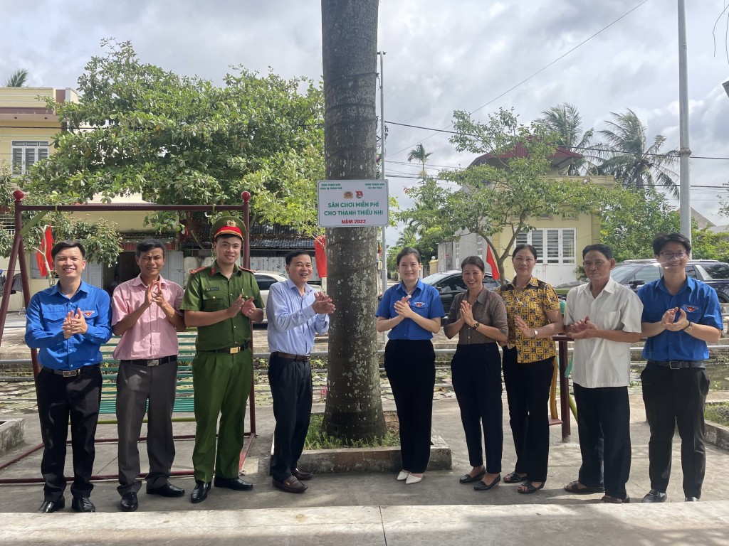 Khánh thành Sân chơi miễn phí cho thanh thiếu nhi tại xã Tân Trào, huyện Kiến Thuỵ