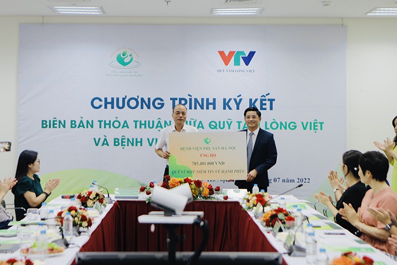 Bệnh viện Phụ Sản Hà Nội và Quỹ Tấm lòng Việt hợp tác gây quỹ 