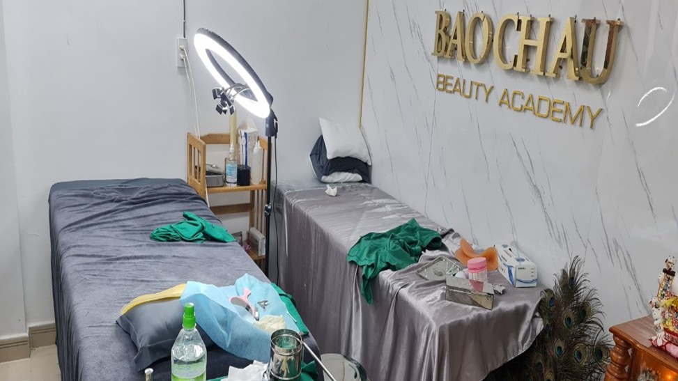 Phát hiện cơ sở thẩm mỹ Bảo Châu Beauty Academy hoạt động “chui” tại chung cư