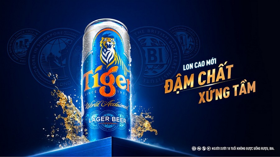 Tiger Beer ra mắt thiết kế lon cao mới “Đậm chất, xứng tầm”