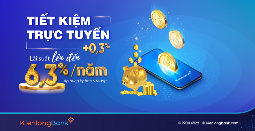 KienlongBank cộng tối đa thêm 0,8% lãi suất tiết kiệm cho khách hàng