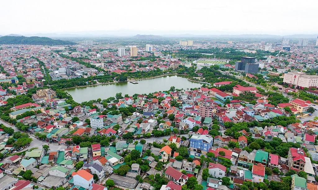 Khu vực trung tâm thành phố Vinh. Ảnh: Sách Nguyễn