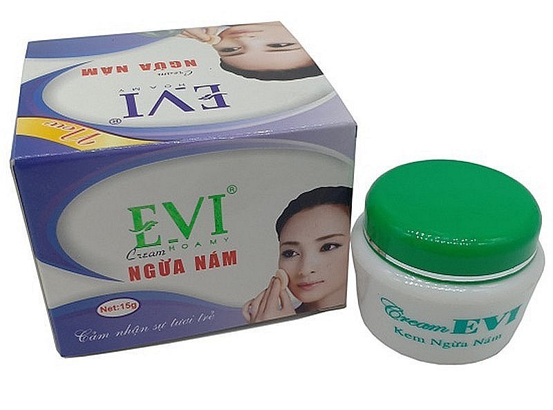 Đình chỉ, thu hồi mỹ phẩm EVI Cream ngừa nám không đạt chất lượng