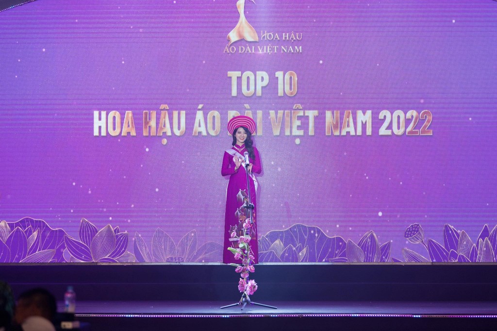 Vũ Thị Thuý - viên ngọc sáng lọt top 10 Hoa hậu áo dài Việt Nam 2022