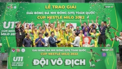 Sông Lam Nghệ An vô địch Giải bóng đá Nhi đồng toàn quốc Cúp Nestlé MILO 2022