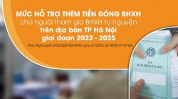 Từ 1/8, TP Hà Nội hỗ trợ thêm tiền đóng cho người tham gia BHXH tự nguyện
