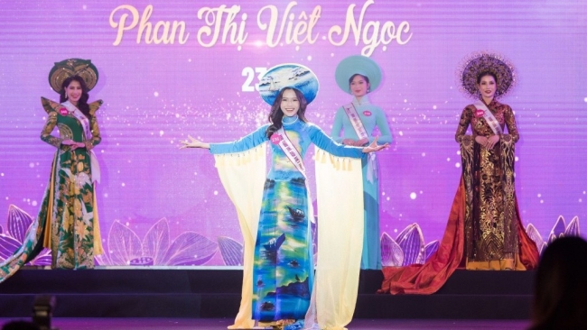 Nữ cán bộ Đoàn Học viện Báo chí và hành trình chinh phục Top 5 Hoa hậu Áo dài Việt Nam