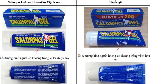 Cảnh báo thuốc giả Salonpas Gel