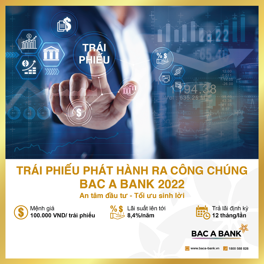 BAC A BANK chính thức chào bán 16 triệu trái phiếu ra công chúng đợt 1