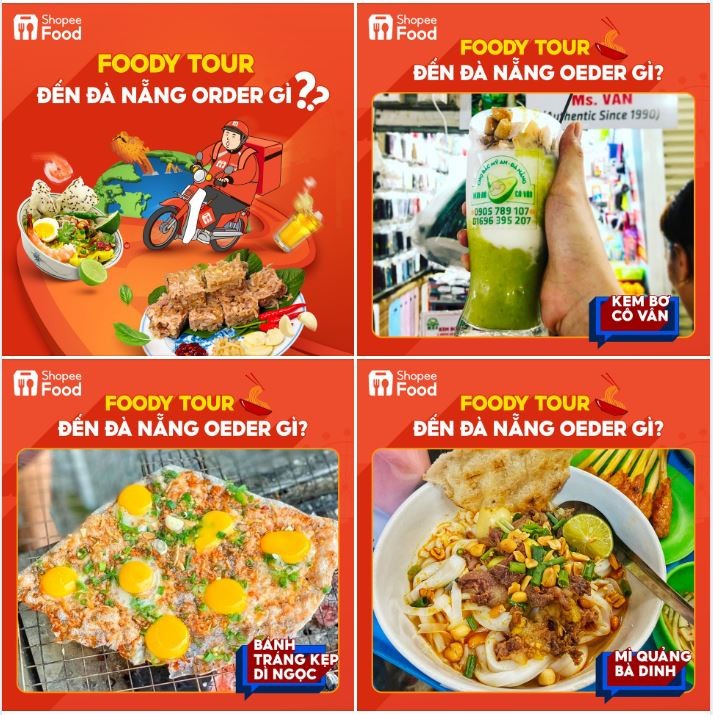 Chỉ qua một vài lượt chạm trên ShopeeFood của ứng dụng Shopee,  tín đồ ẩm thực tự tin “hốt trọn” món ngon Đà Nẵng trong những ngày chỉ muốn tránh nắng hay ngại di chuyển.