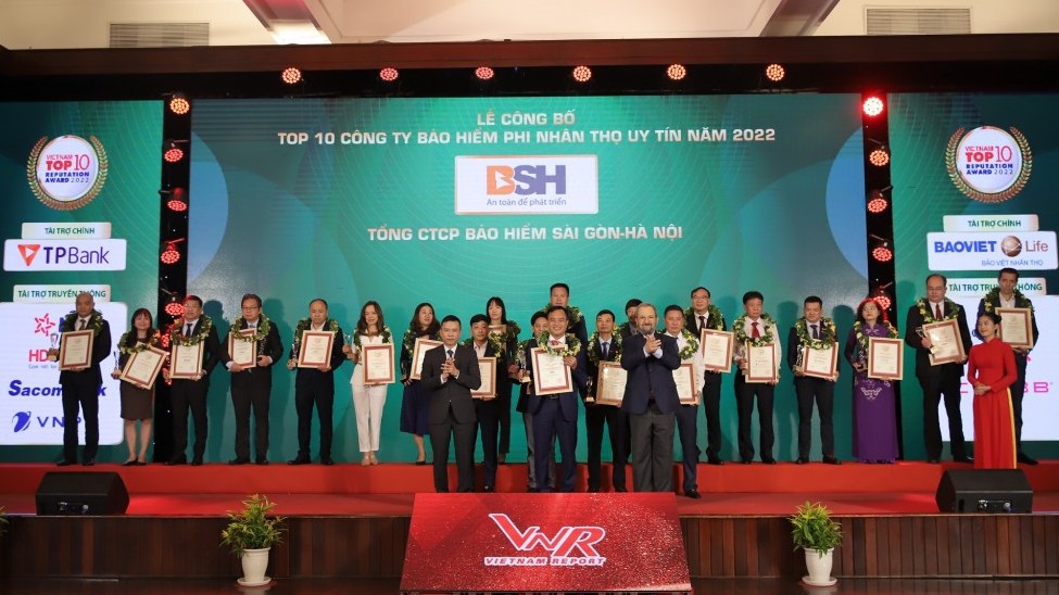 BSH góp mặt trong Top 10 công ty bảo hiểm phi nhân thọ uy tín năm 2022