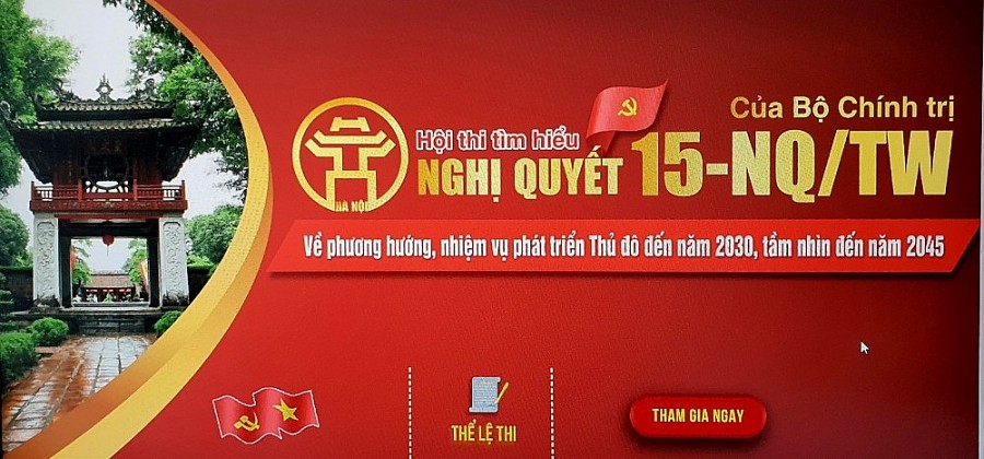 Lan tỏa, sức hút mạnh mẽ từ hội thi tìm hiểu về phương hướng, nhiệm vụ phát triển Thủ đô