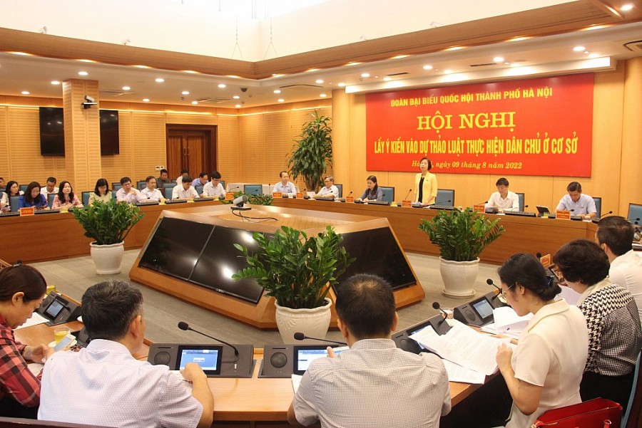 Hà Nội lấy ý kiến vào Dự thảo Luật Thực hiện dân chủ ở cơ sở