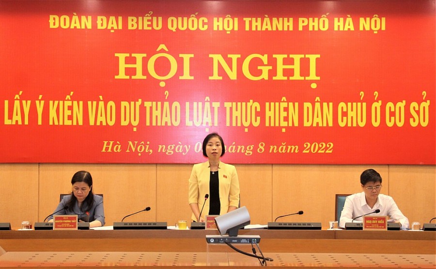 Hà Nội lấy ý kiến vào Dự thảo Luật Thực hiện dân chủ ở cơ sở