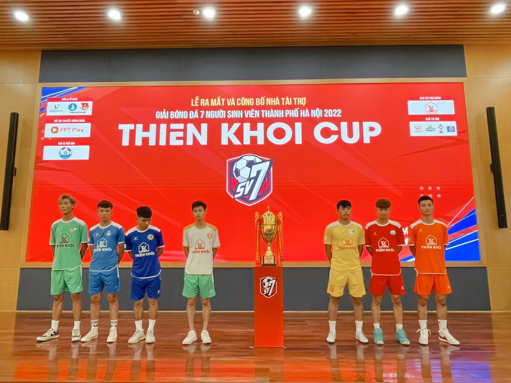 Ra mắt giải bóng đá sân 7 sinh viên thành phố Hà Nội 2022 - Thiên Khôi Cup