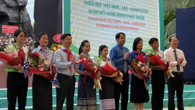 Khai mạc Liên hoan Thiếu nhi 3 nước Việt Nam - Lào - Campuchia năm 2022