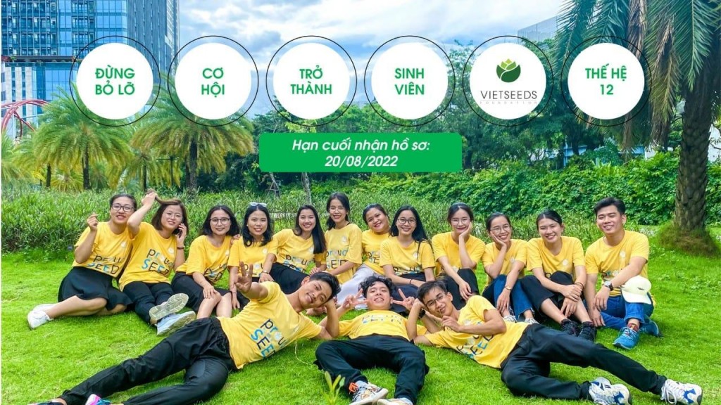 Cơ hội trở thành sinh viên thế hệ thứ 12 của Quỹ học bổng VIETSEEDS