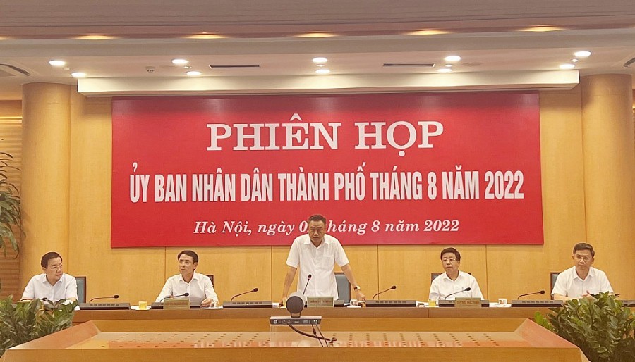 phiên họp tập thể UBND TP thường kỳ tháng 8/2022