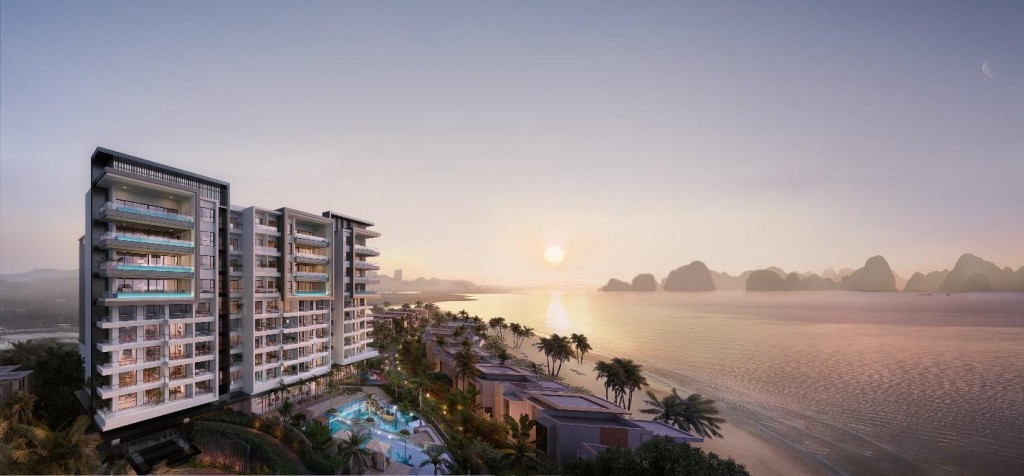 Phối cảnh tòa Sky Residences - InterContinental Residences Halong Bay