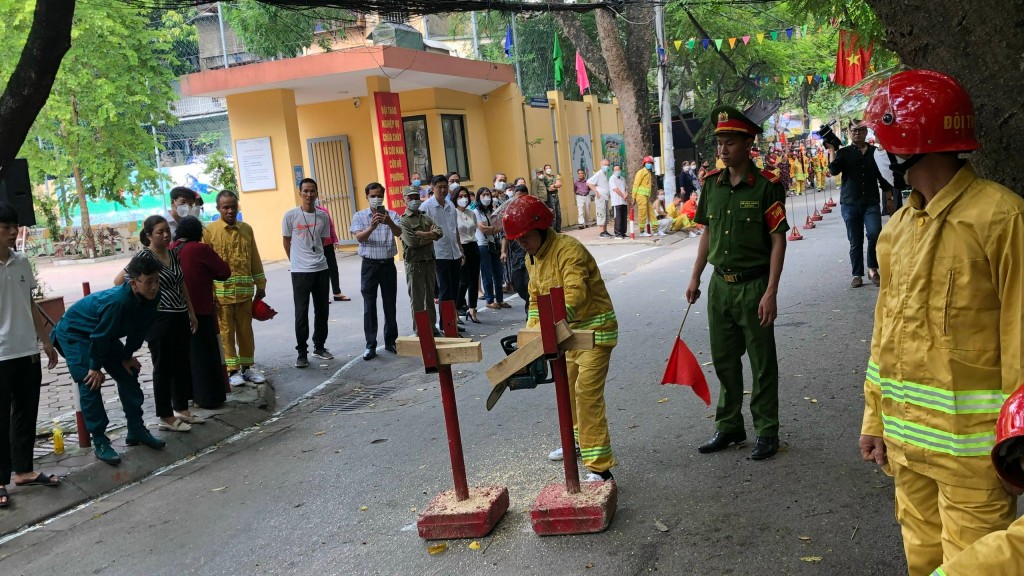 Hội thao nghiệp vụ chữa cháy, cứu nạn cứu hộ phường Thành Công