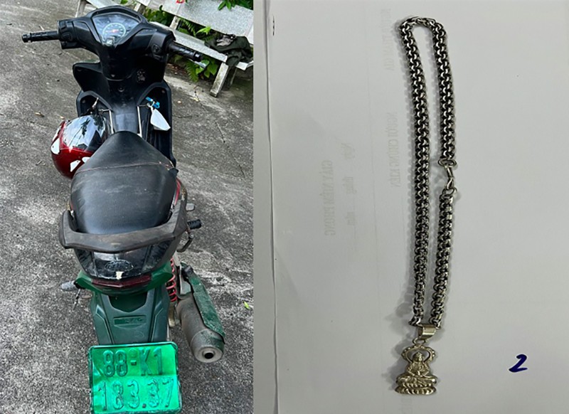 Chiếc xe máy trộm cắp được Linh dùng làm phương tiện để thực hiện các vụ cướp giật tài sản