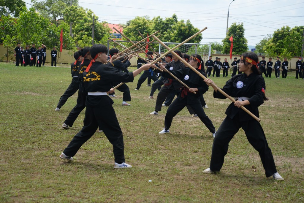 Tiết mục võ thuật tại ngày hội toàn dân bảo vệ an ninh Tổ quốc.