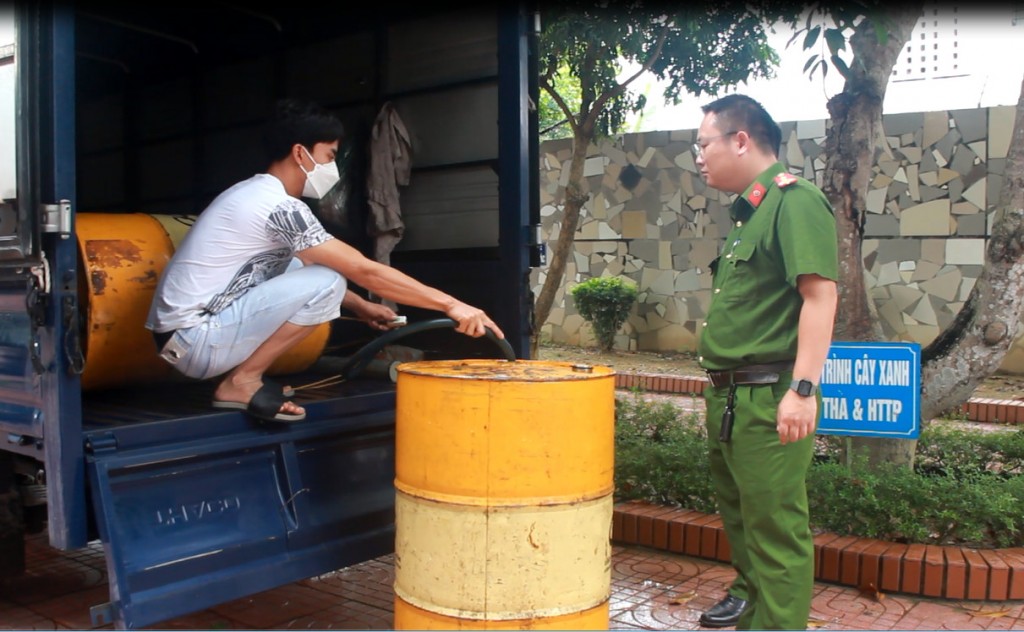 Đối tượng Nguyễn Xuân Hải thực nghiệm hiện trường