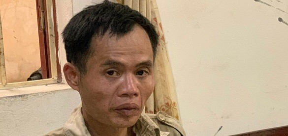 Đối tượng Lương Văn Thiết sau khi bị bắt