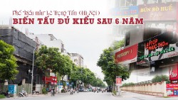 Hà Nội: Phố "kiểu mẫu" Lê Trọng Tấn biến tấu đủ kiểu sau 6 năm