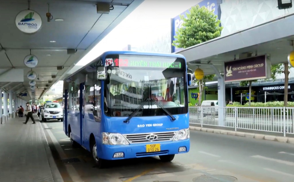 Tăng cường hoạt động tuyến xe buýt 152 phục vụ khách sân bay 