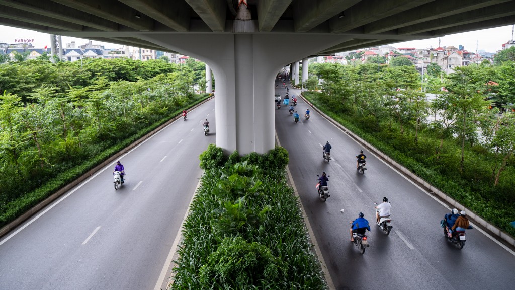 Giữa những ngày nắng chói chang của Hà Nội, cảm giác oi bức sẽ bớt đi phần nào khi đi qua những con đường rợp bóng cây