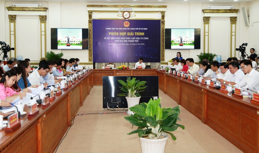 HĐND TP Hồ Chí Minh tổ chức phiên họp giải trình về đầu tư công tại TP Hồ Chí Minh trong ngày 24/8