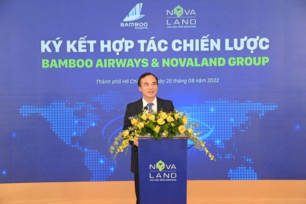 Ông Nguyễn Mạnh Quân - Thành viên HĐQT, TGĐ Bamboo Airways chia sẻ về thỏa thuận hợp tác giữa hai đơn vị
