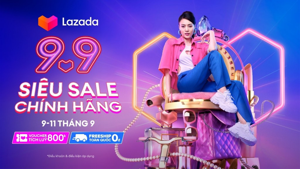 Đồng hành cùng Lễ hội mua sắm 9.9 “Siêu sale chính hãng” trên Lazada là Đại sứ thương hiệu – diễn viên Ninh Dương Lan Ngọc