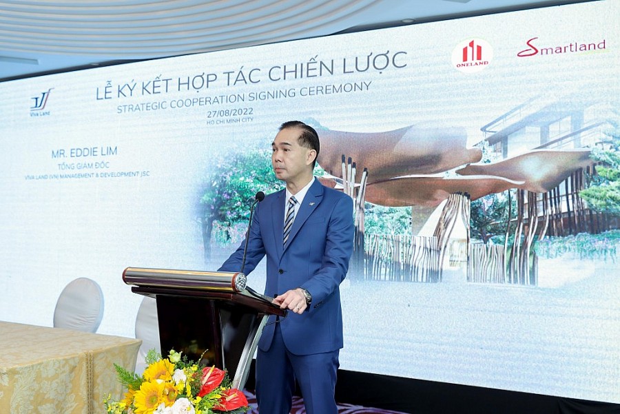 Ông Eddie Lim, Tổng Giám đốc Viva Land, cho biết công ty mong muốn mang đến những trải nghiệm sống, làm việc, giải trí đẳng cấp nhất cho người dân thành phố thông qua dự án Vivian Le Jardin