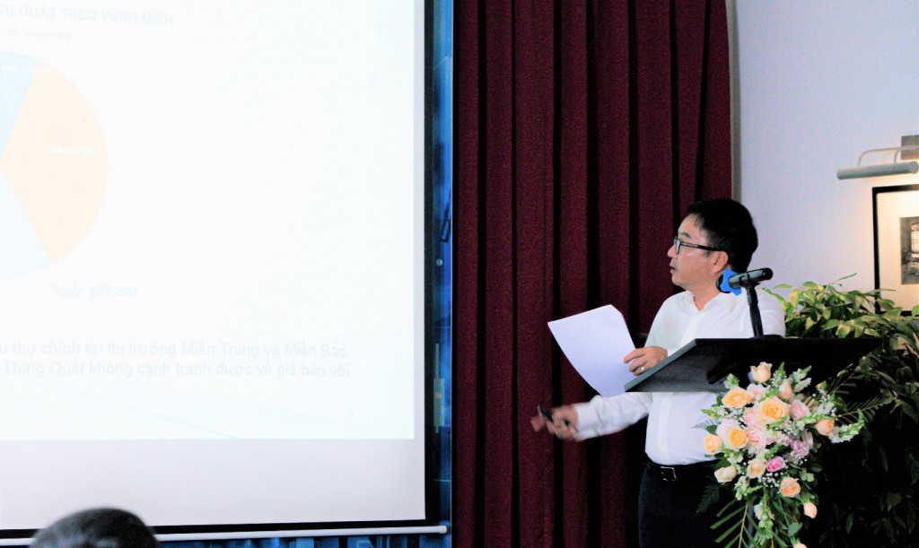 Ông Nguyễn Việt Thắng – Phó Tổng Giám đốc CTCP Lọc hóa dầu Bình Sơn đóng góp tham luận tại Hội thảo